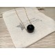 Collier  long Perle Onyx