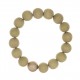 Bracelet BOUDDHISTE CHIC perles bois et cristal beige